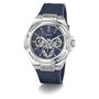 Guess Herren Uhr Armbanduhr Multifunktion CARVER GW1132G1 Silikon