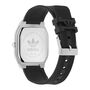 Adidas Unisex Uhr CITY TECH SQUARE Silikon schwarz AOFH26513