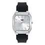 Adidas Unisex Uhr CITY TECH SQUARE Silikon schwarz AOFH26513