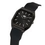 Adidas Unisex Uhr CITY TECH SQUARE Silikon schwarz AOFH26514