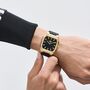Adidas Unisex Uhr CITY TECH SQUARE Silikon schwarz AOFH26515