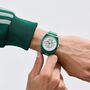 Adidas Unisex Uhr PROJECT TWO Kunststoff gr�n AOST26533