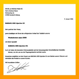 BARDAHL KGR Injection Oil f�r 2 Takter - 1 Liter-Flasche