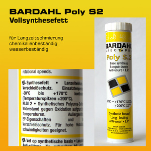 BARDAHL POLY S2 Vollsynthesefett - Kartusche 400 g