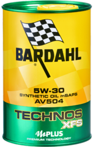 BARDAHL TECHNOS  XFS Motor Oil 5W-30 AV 504 mSAPS (VW 504.00 - 507.00) - 1 Liter Dose