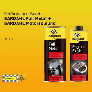Performance Paket: BARDAHL Full Metal + BARDAHL Motorsplung