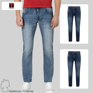 Herren Jeans Hose Denim Pants Stone Wash