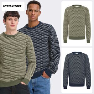 Modischer Strickpullover Langarm Gepunktet Rippb�ndchen