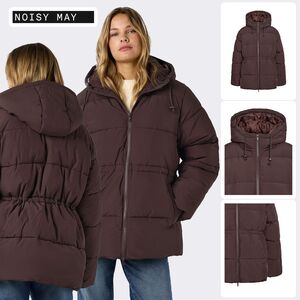 Steppjacke Kapuze Zweiwegerei�verschluss Langarm Modisch