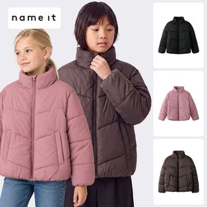 Pufferjacke Stehkragen Eingrifftaschen Rei�verschluss