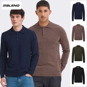 Klassischer Strickpullover Knopfleiste Rippb�ndchen