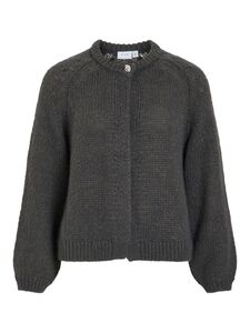 VILA Strickjacke Rundhals Knopfleiste Raglan�rmel Loose Fit