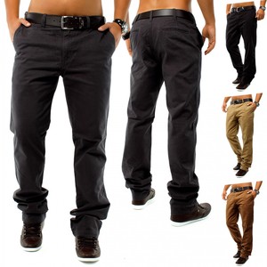 Herren Elegante Chino Jeans 5 Pocket Hose Locker Regular Fit Baumwolle