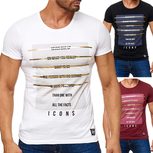 Herren T Shirt Front Print Icons H2166