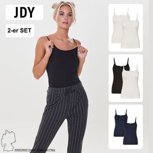 Spaghetti Tank Top 2-er St�ck Pack �rmelloses Shirt Basic Set JDYAVA