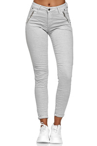 Damen Stoffhose Chino Crinkle