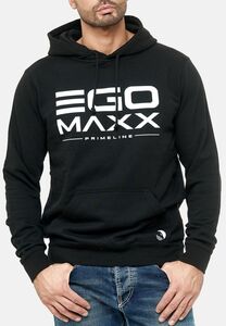 Herren Kapuzenpullover Basic Langarm Hoodie EGO Sweater Hochwertiger Casual Sweatjacke Big Size Design