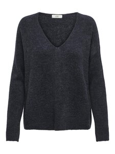 JDY Damen Fein Strickpullover V-Neck JDYELANORA Longsleeve Sweater