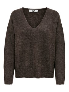 JDY Damen Fein Strickpullover V-Neck JDYELANORA Longsleeve Sweater