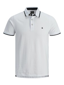 JACK & JONES Herren Slim Fit Polo Shirt JJEPAULOS Uni Sommer Hemd Kragen Kurz Arm Basic Pique Cotton