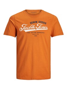 Herren Jack & Jones Designer Rundhals T-Shirt JJELOGO Modern Art Kurzarm Jersey Baumwolle Shirt