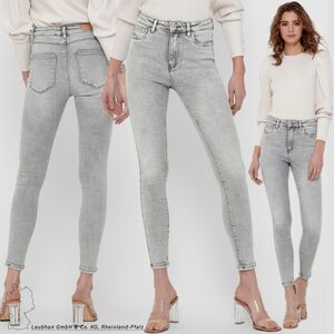 Damen Ankle Skinny Jeans Cropped Stretch Denim Hose ONLMILA