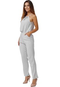 Damen Leichter Sommer Jumpsuit Fashion Spaghetti Overall Hosenanzug