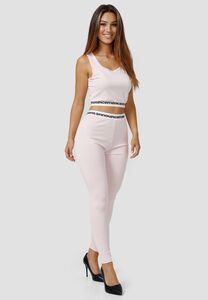 Damen Fitness Trainingsanzug Stretch Tank Top & Leggings Basic Set