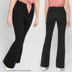 Damen Freizeit Schlaghose Stretch Stoffhose ONLFEVER Flared Long Pants