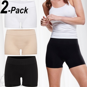 ONLY Damen Mini Shorts Leggins 2-er Stück Pack Fitness Radlerhose ONLVICKY  Unterrock Hotpants Nahtlos | Leggings direkt bestellen