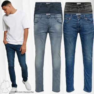 Herren O&S Slim Fit Jeans Basic Hose Denim Pants ONSLOOM Tapered Trousers Stoned Washed