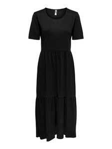 Midi R�schen Kleid Locker Wadenlang Maxi Blusen Dress Kurzarm Stretch