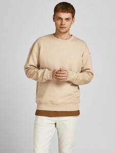 Herren JACK & JONES Basic Sweater Langarm Shirt Rundhals Pullover Warmer Jumper ohne Kapuze JJESTAR
