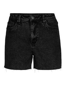 VERO MODA Damen Denim Jeans Shorts Kurze Bermuda Sommer Hose High Waist Pants mit Fransen VMBRENDA