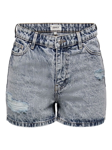 ONLY Damen Denim Jeans Shorts Kurze Bermuda Sommer Hose High Waist Destroyed Pants ONLJAGGER