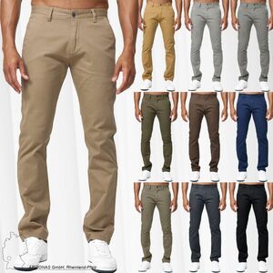 Herren Chino Stretch Hose Basic Denim Jeans Design Pants Regular Fit Einfarbig Giani Active