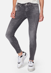 MAVI Damen Super Skinny Fit Jeans Normal Mid Waist Denim Stretch Hose Bleached Used Design ADRIANA