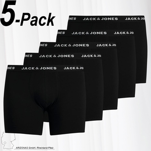 Herren JACK & JONES 5-er Stck Pack Boxershorts Trunks Set Stretch Hose Basic Unterwsche JACHUEY
