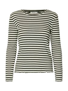 Basic Langarm Shirt D�nner Baumwolle Longsleeve SLFANNA