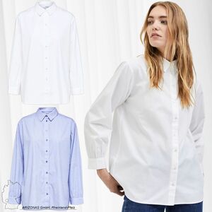 Basic Hemd Bluse Langarm Business Shirt aus Baumwolle SLFREKA