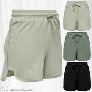 JDY Damen Kurze Basic Stoff Hose Sommer Hot Pants mit Tunnelzug Bermuda Relaxed Sweat Shorts JDYSHINE