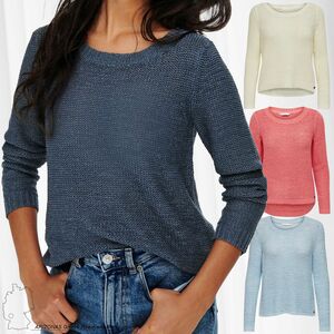 ONLY Damen Print 3/4 Rundhals & direkt Muster Shirt | Pullover ONLELCOS Dünnes Shirts bestellen Arm Oberteile Oberteil Lockerer