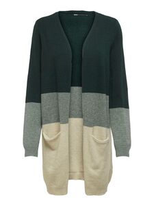 Lange Strickjacke mit Taschen Knitted Cardigan Langarm Basic ONLQUEEN