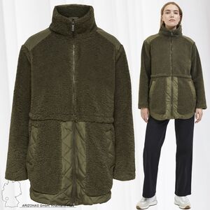 Warme Kunstfell bergangsjacke Teddy Fleece Plsch Parka SLFRUBA