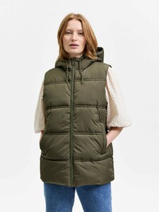 Warme Puffer Weste Wattierte Stepp bergangsjacke rmellos SLFALINA