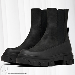 ONLY Damen Boots mit Plateau Absatz | Chunky Stiefeletten Schuhe | Bootie ohne Verschluss ONLTOLA