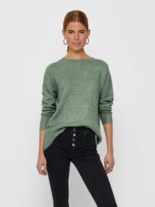 Warmer Strick Pullover Langarm Rundhals Sweater Stretch ONLNANJING