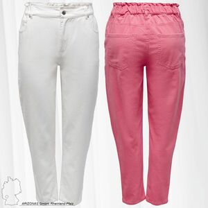 JDY Damen Cropped Stoffhose Basic Pants Elastischer Bund Cotton 5-Pocket Trousers JDYZIZZY