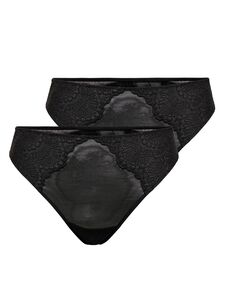 Spitzen Slips 2-er Pack G-String Taillen Unterhosen Brazilian Tanga