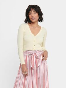 Kurze D�nne Strickjacke Langarm V-Ausschnitt Knitted Cardigan JDYDONNEL